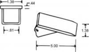 Y8075 -- 1-3/4 CRIMP ON SCARIFIER TOOTH W/ HOLES